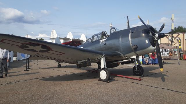 Douglas A-24 Dauntless (N82GA) - On static display are the 2023 Greenwood Lake Airshow in West Milford NJ.