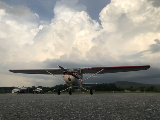 Cessna Commuter (N2745J) - Waiting out the storms, July 2023.