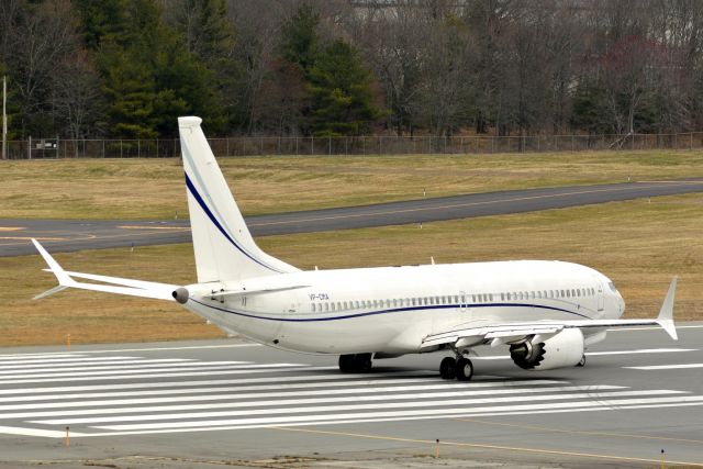 Boeing 737 MAX 8 (VP-CMA) - Lines up on runway 11 heading to Anchorage