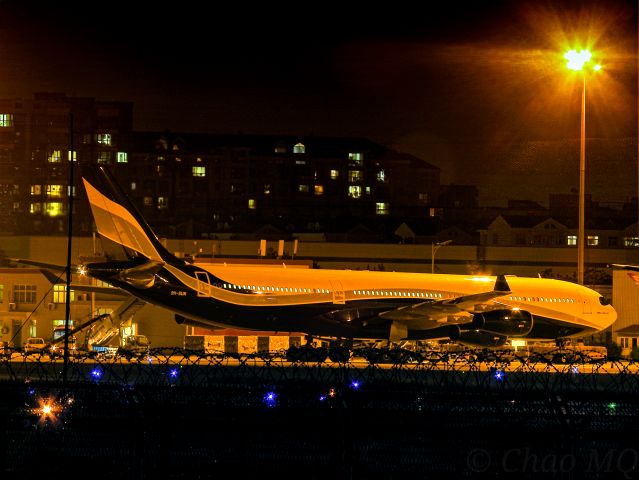 Airbus A340-300 (9H-SUN) - Transfer mask to Montreal HFM420/1