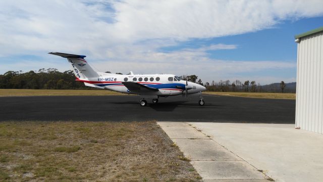 Beechcraft Super King Air 200 (VH-MSZ) - RFDS VH-MSZ at YSTH (St Helens)