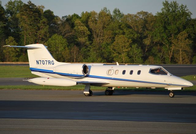 Learjet 25 (N707RG) - GORDON AIR LLC (NASCAR driver Robbie Gordon) at KJQF - 4/17/11