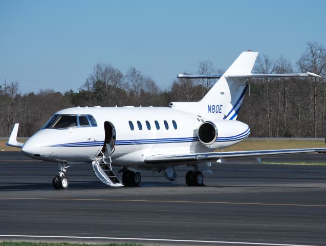 Hawker 800 (N80E) - UNITED STATES STEEL CORP at KJQF - 1/18/13