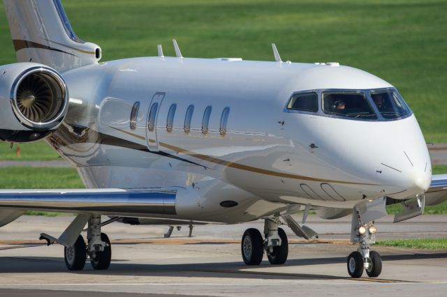 Bombardier Challenger 300 (N350LT) - N350LT is a 2017 Bombardier Challenger 300 seen here taxiing for departure at Atlanta's PDK executive airport. I shot this with a Canon 500mm lens. Camera settings were 1/8000 shutter, F4, ISO 320. Please check out my other photography. Positive votes and comments are always appreciated. Questions about this photo can be sent to Info@FlewShots.com