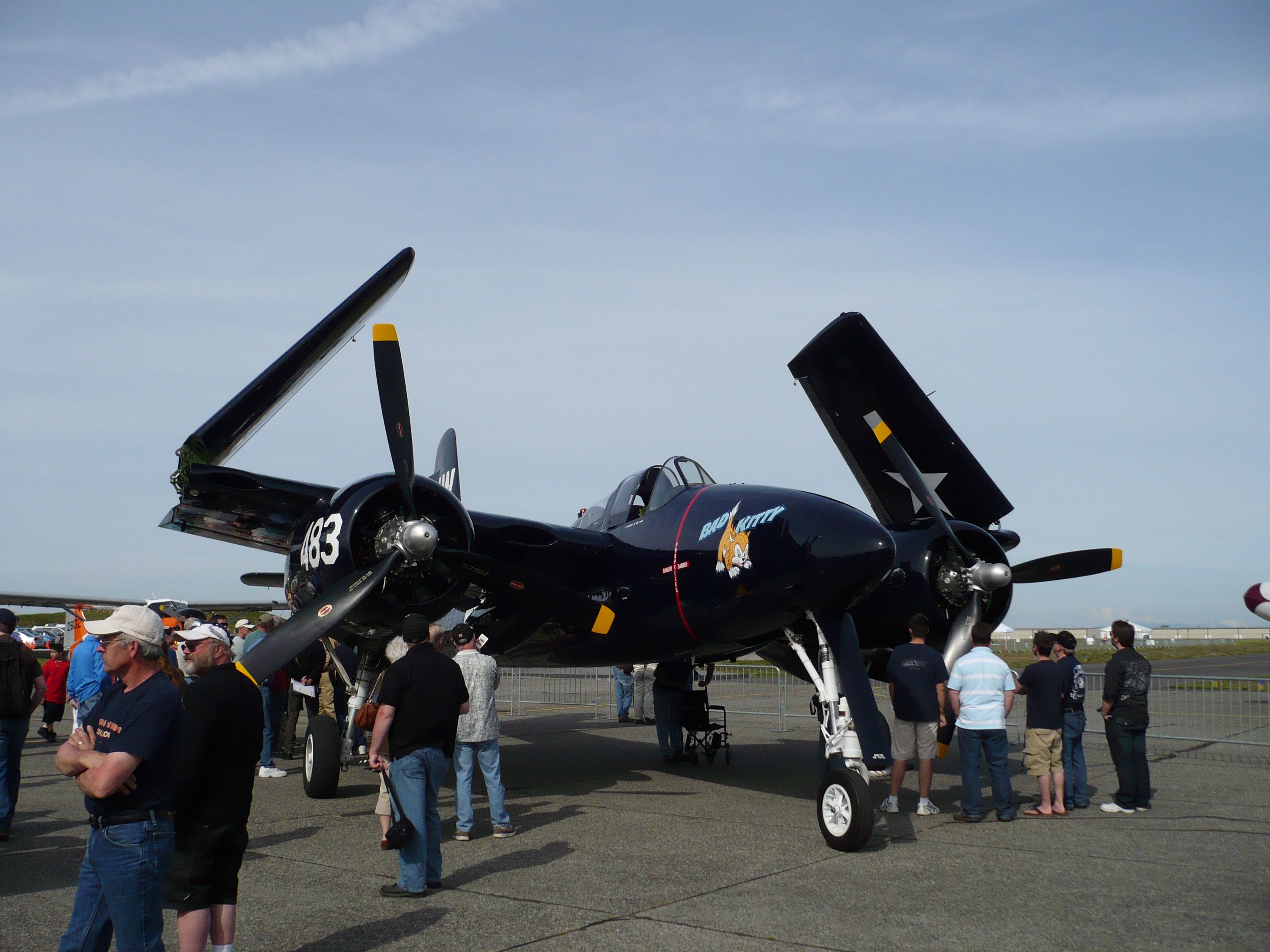 N6178C — - Grumman F7F-3P Tigercat (G-51)"Bad Kitty" from Historic Flight Foundation, Paine Field, Everett, WA on General Aviation Day on 5/15/10