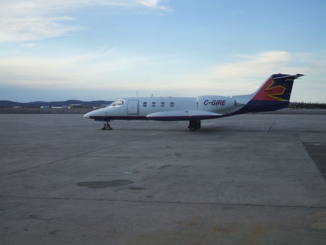 Learjet 35 (C-GIRE) - Parked at Woodwaed Aviation FBO, Goose airport NL. May 19/9