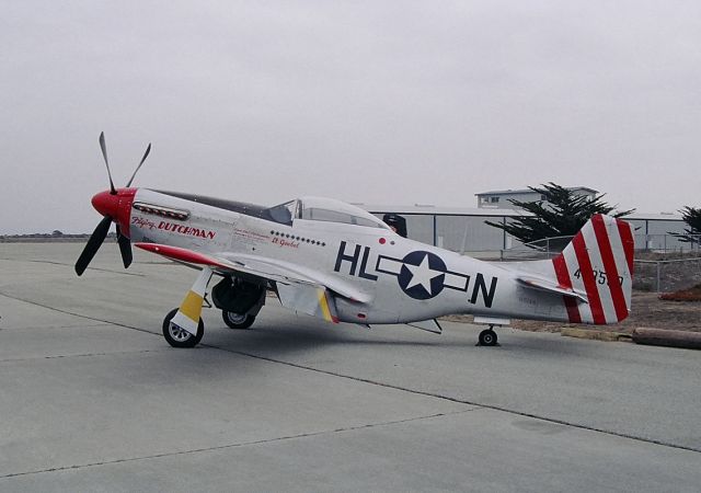 North American P-51 Mustang (N51AB) - KOAR- May 2003 open house at Marina Airport.P-51D