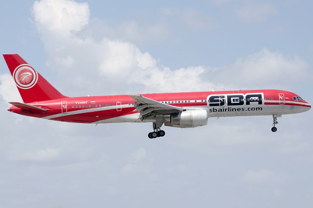 Boeing 757-200 (YV-450T) - Inbound as BBR 1521 from CCS.