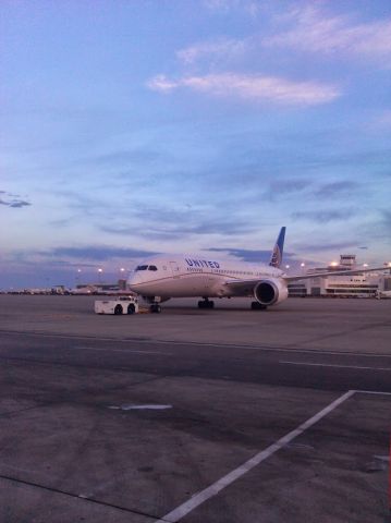 Boeing 787-8 — - I work Ramp @ KDEN and took this pic as the 788 was pushing back from the gate !