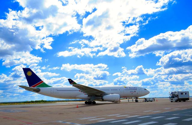 Airbus A330-200 (V5-ANP) - One of the two A330-200 operated by Air Namibia getting prepared for the 10 hour flight to Frankfurt.