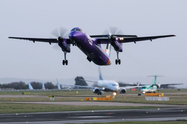 de Havilland Dash 8-400 (G-PRPC) - BEE291 departing to Edinburgh 