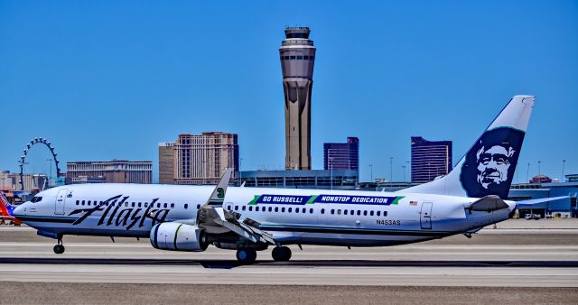 Boeing 737-900 (N453AS) - N453AS Alaska Airlines 2014 Boeing 737-990(ER) - cn 36354 / 4747 "Go Russell! Nonstop Dedication" - Las Vegas - McCarran International Airport (LAS / KLAS)br /USA - Nevada May 19, 2017br /Photo: Tomás Del Coro