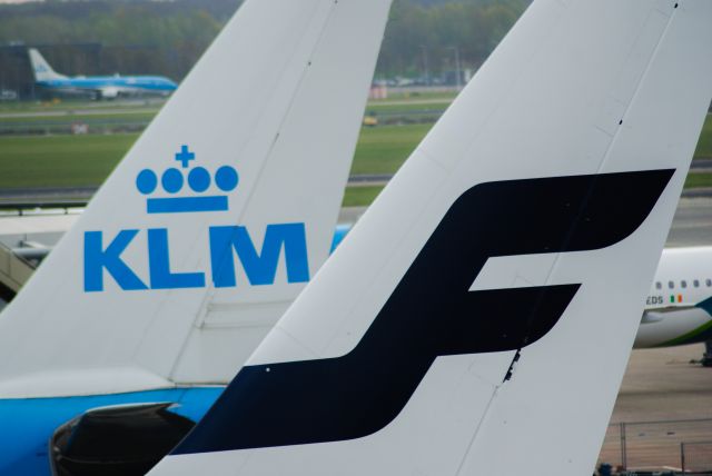 Airbus A330-300 — - KLM en Finnair logo  13-04-2022
