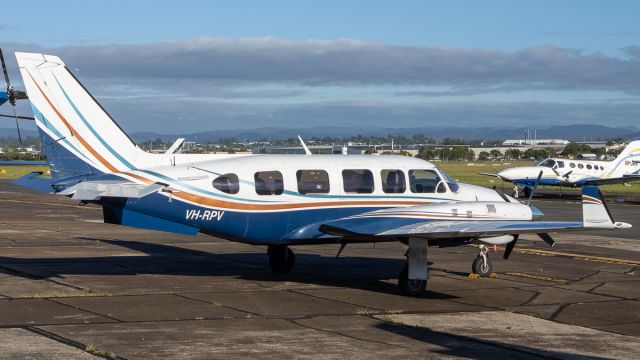 Piper Navajo (VH-RPV) - Parked up at Archerfield Airport in Brisbane awaiting its next charter flight.