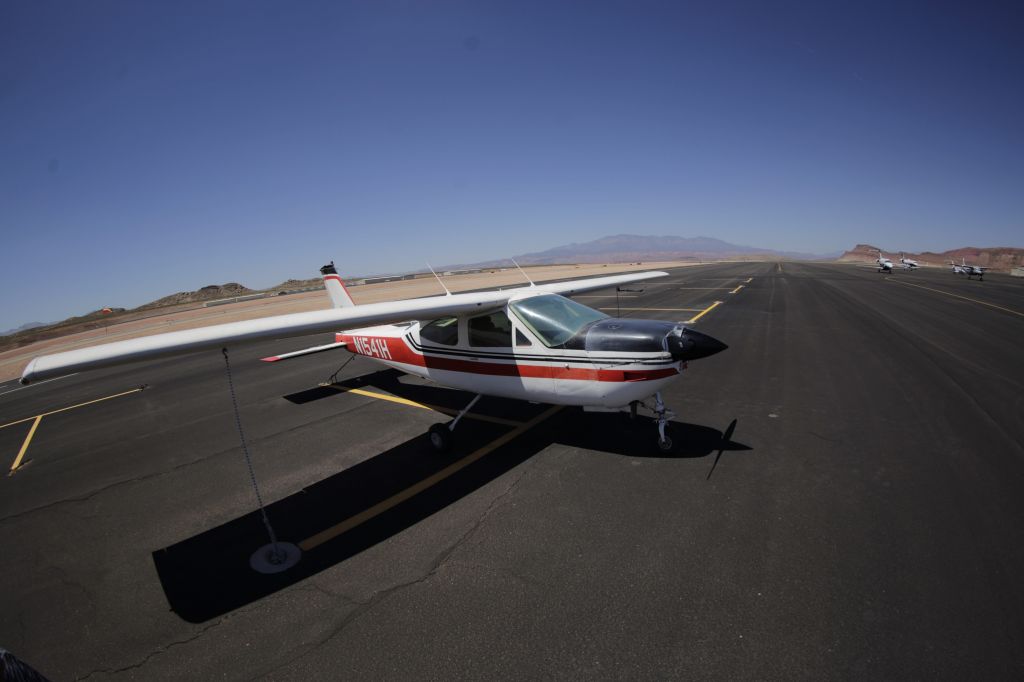 Cessna Cardinal (N1541H) - Tied down on a windy day