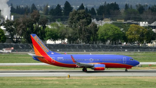 Boeing 737-700 (N603SW) - N603SW Southwest Airlines Boeing 737-300br /20 Yearsbr /2015-03-23 Phoenix (PHX)-->San Jose (SJC)