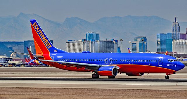 Boeing 737-800 (N8301J) - N8301J Southwest Airlines 2012 Boeing 737-8H4 serial 36980 "Warrior One" - Split Scimitar Wingletsbr /br /Las Vegas - McCarran International Airport (LAS / KLAS)br /USA - Nevada August 19, 2015br /Photo: Tomás Del Coro