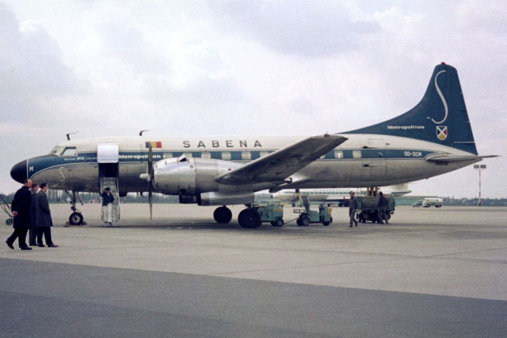 CONVAIR CV-340 Convairliner (OO-SCM) - 1967 at Düsseldorf (EDDL)