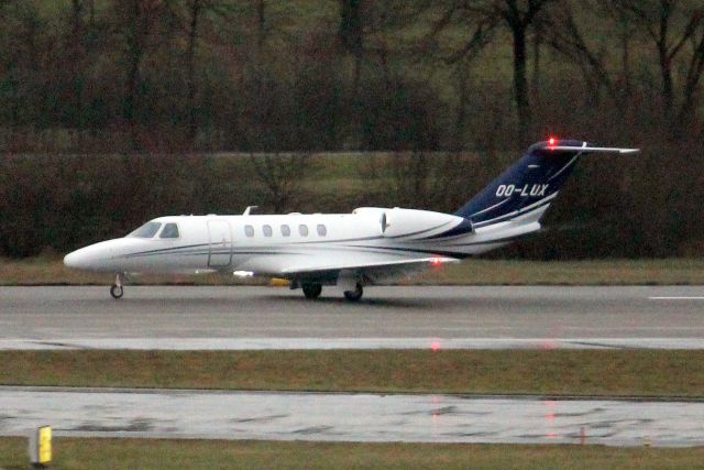 Cessna Citation CJ4 (OO-LUX) - Luxaviation Belgium Citation CJ4 departing rwy 32 on 18-Jan-24 heading for LEJR as AAB85N.