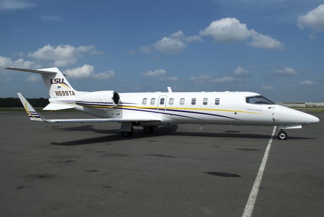 Learjet 45 (N599TA) - A rival on the ramp...  June 2014