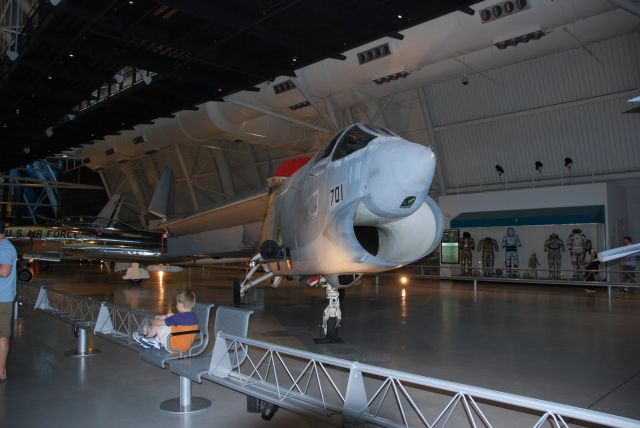 LTV F-8 Crusader (VFP206) - Squadron VFP206, F8 Crusader decommissioned 1986 and flown to Dulles and placed in the Udvar-Hazy Center before the Museum was opened in 2003