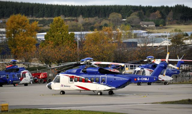 Sikorsky Helibus (G-CHMJ) - Bristow Helicopters Sikorsky S92A G-CHMJ in Aberdeen Dyce