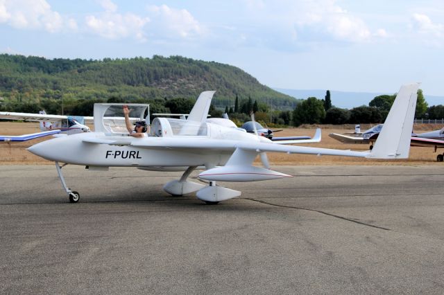 RUTAN Long-EZ (F-PURL) - LFNH - Carpentras airfield br /10 sept 2016