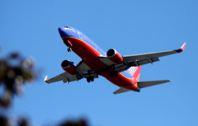 BOEING 737-300 (N373SW) - Arrival Landing 30L, from KSAN, SWA #609    10-20-2015