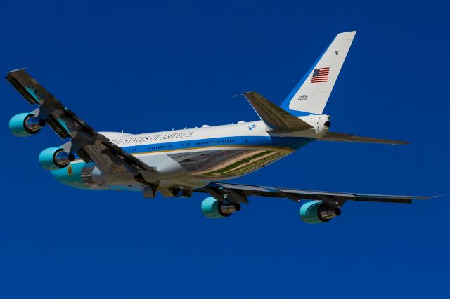 Boeing 747-200 (SAM29000) - On 21 September 2018, President Donald Trump departed from Vegas in his "Air Force One". The aircraft took off from runway 26R just before 12:30pm that day.