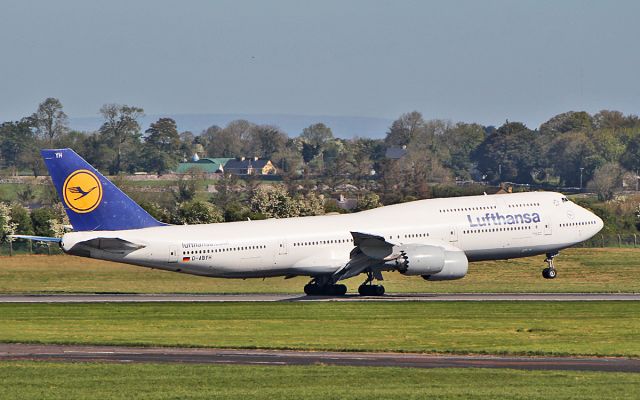 BOEING 747-8 (D-ABYH) - lufthansa b747-830 d-abyh dep shannon for frankfurt 5/5/19.