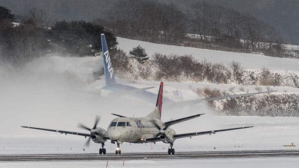 Saab 340 (JA02HC) - Hokkaido Air System / Saab340B/Plusbr /Jan.11.2016 Hakodate Airport [HKD/RJCH] JAPAN