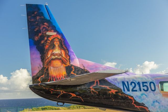 Cessna Caravan (N2150) - Ms Pele, goddess of fire on the Tail art, Big Island Air stunning Grand Caravan