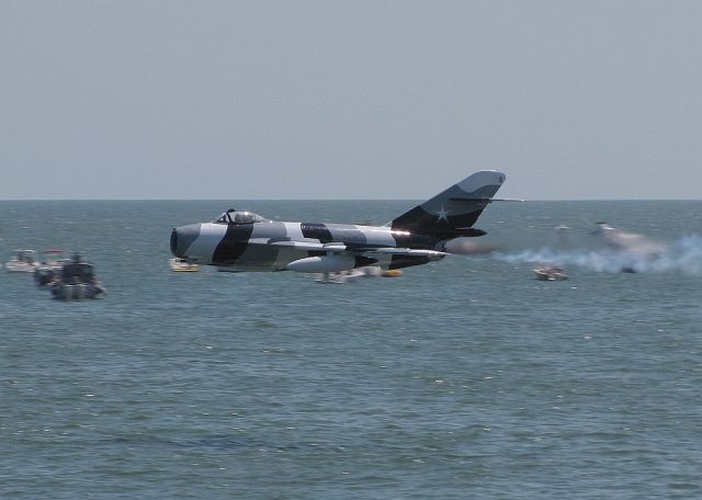 — — - "Snort" in the MIG-17 at Thunder over the Boardwalk 2011 in Atlantic City, NJ