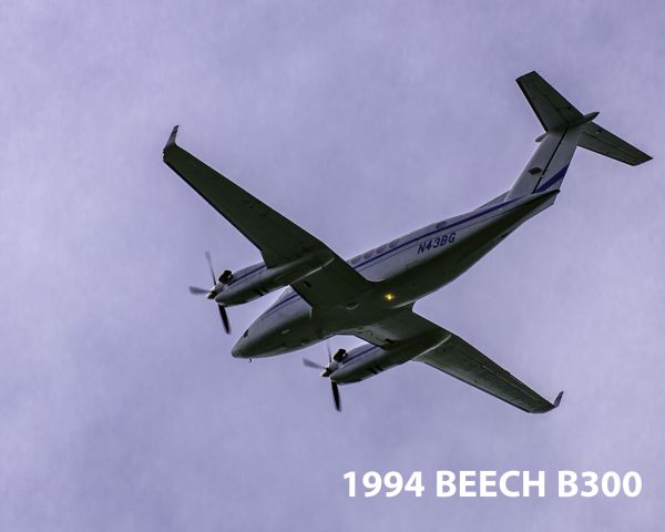 Beechcraft Super King Air 350 (N43BG) - South Bend Regional Airport. Flight taking off.