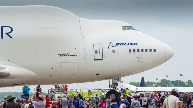 Boeing 747-400 (N718BA) - Boeing Dreamlifter was a sight to see at Airventure 2023!