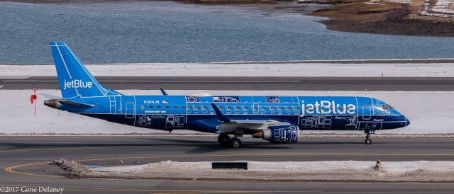 Embraer ERJ-190 (N304JB) - 1st flight for jetBlues newest special livery "Blueprint"