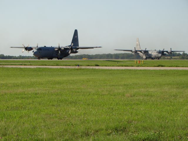 Lockheed C-130 Hercules — - Pair of C-130s taxing