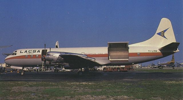 Lockheed L-188 Electra (TI-LRM) - scanned from postcardbr /LASCA