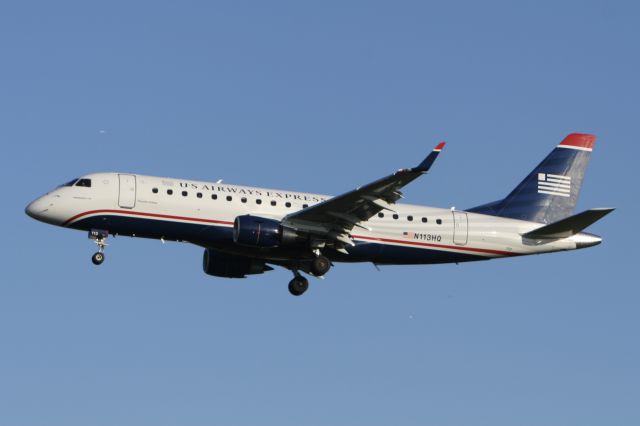 Embraer 175 (N113HQ) - November 25, 2007 - arrived Philadelphia 