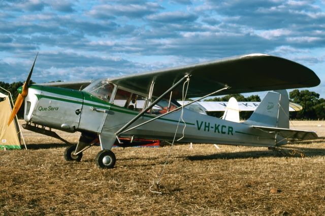 VH-KCR — - AUSTER J-1N ALPHA - REG : VH-KCR (CN 3362) - KYABRAM AIRPORT VIC. AUSTRALIA - YKYB 20/4/1987