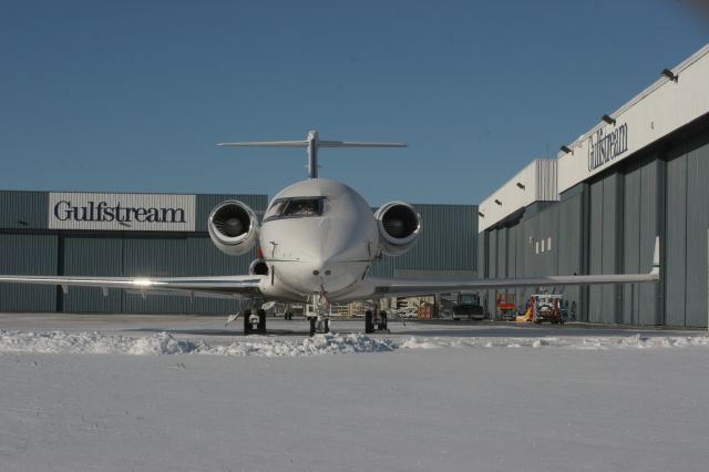 — — - Outagamie County Airport Appleton, WI USA  after recent snowfall.