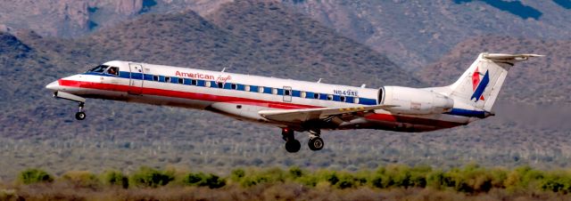 Embraer ERJ-135 (N849AE) - MONDAY 23-MAR-2020. American Airlines first morning arrivals of the fleet cutback at Pinal Airpark. N849AE Envoy/American Eagle Embraer ERJ-140 Envoy Air 9794  ENY9794 / MQ9794 ABI ABILENE, TX -MZJ MARANA, AZ.