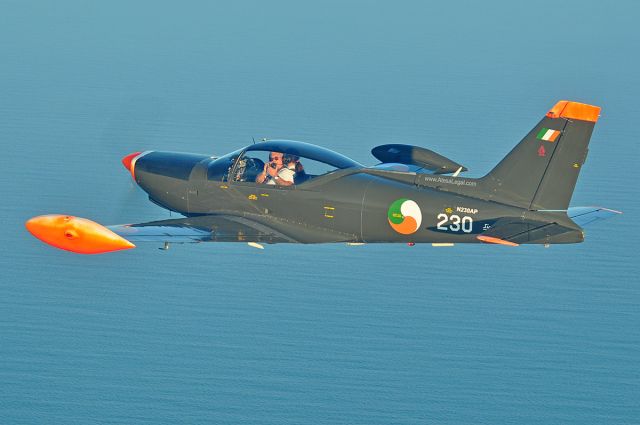 SIAI-MARCHETTI Warrior (N230AP) - Photo session over Atlantic Ocean.