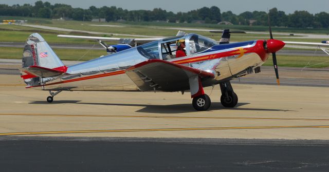 SUPERMARINE Swift (N78012) - Taxiing in from demo flight at 2012 AHP Hangar Party.