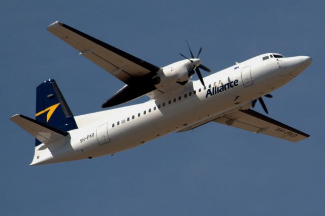 Fokker Maritime Enforcer (VH-FKO) - Heading skywards off runway 23. Thursday, 4th April 2013.