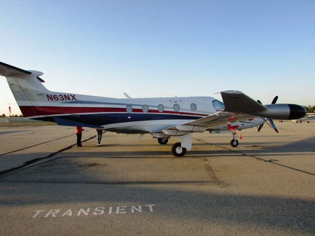 Pilatus PC-12 (N63NX) - Parked at Fullerton