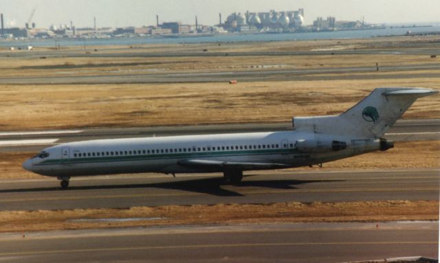 BOEING 727-200 (N203AV) - Av Atlantic in full colors but no titles at Logan in Jan. 1997.