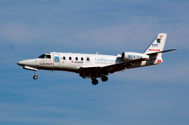 IAI Gulfstream G150 (N247PS) - Landing at BWI on January 31, 2012.