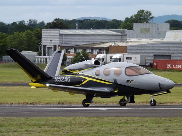 — — - Breaking testing at Gloucestershire Airport.