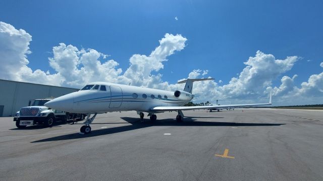 Gulfstream American Gulfstream 2 (N24FU) - Old GII-B at KVRB. Sun Jet Center FBO br /May 29,2022